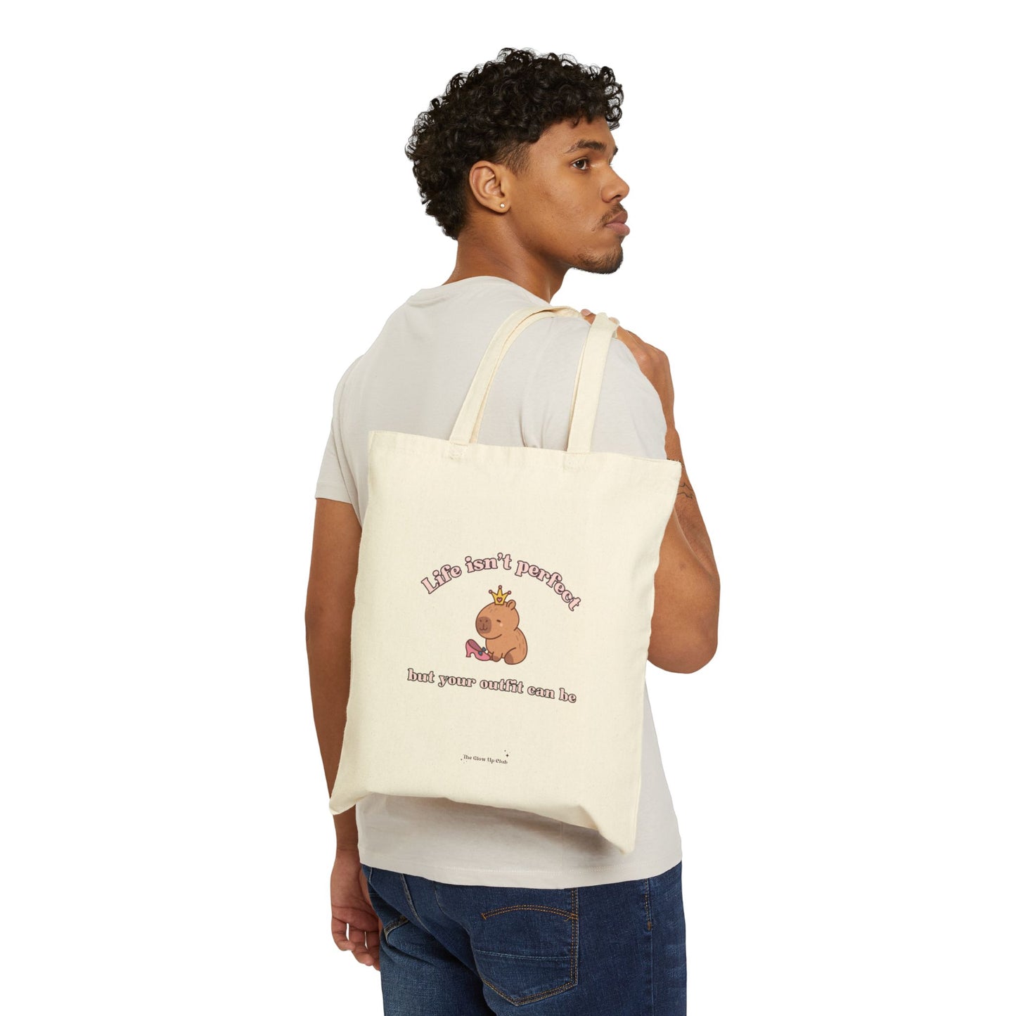 Life isn't perfect - Cotton Canvas Tote Bag