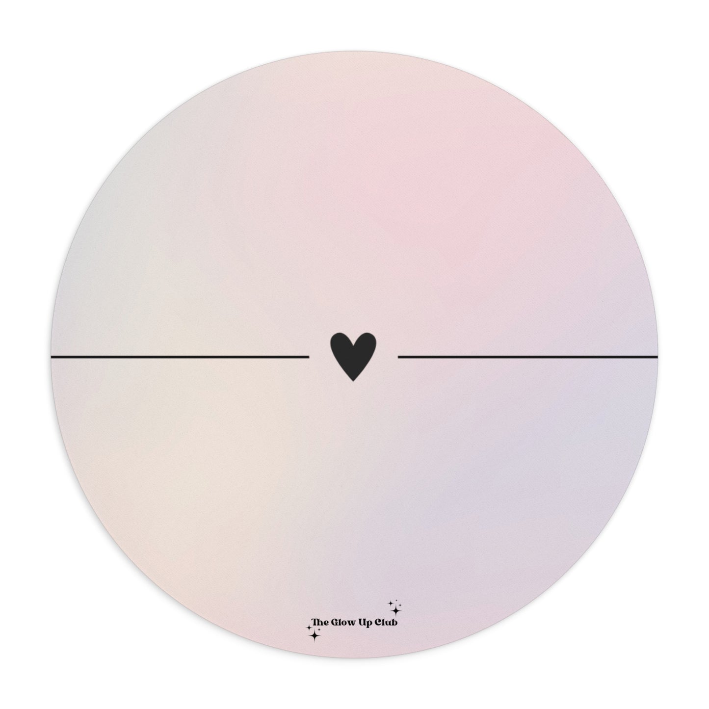 Pastel heart - Round Small Mouse Pad