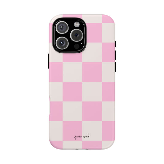 Pink white checkers - tough case