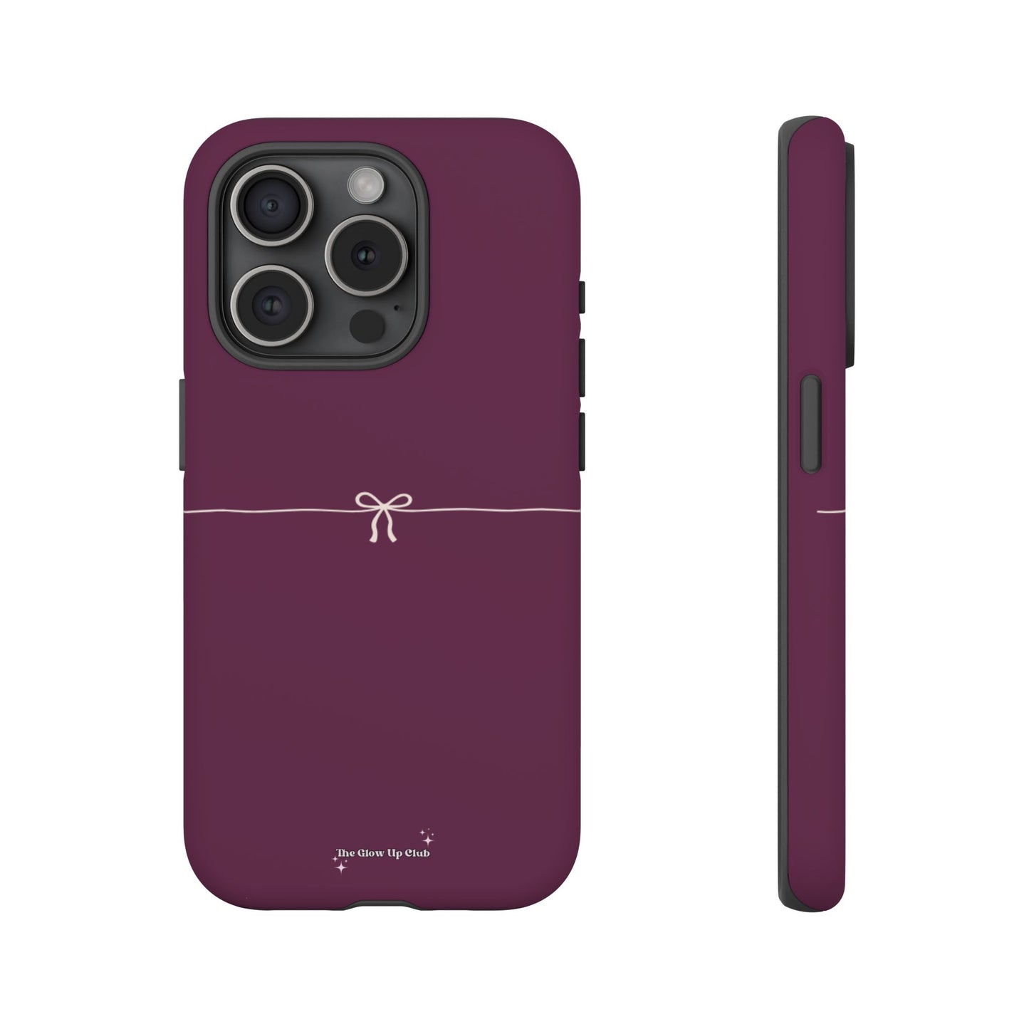 Simple ribbon burgundy - tough case