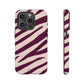 Zebra print cream - tough case