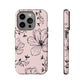 Realistic flowers pink - tough case