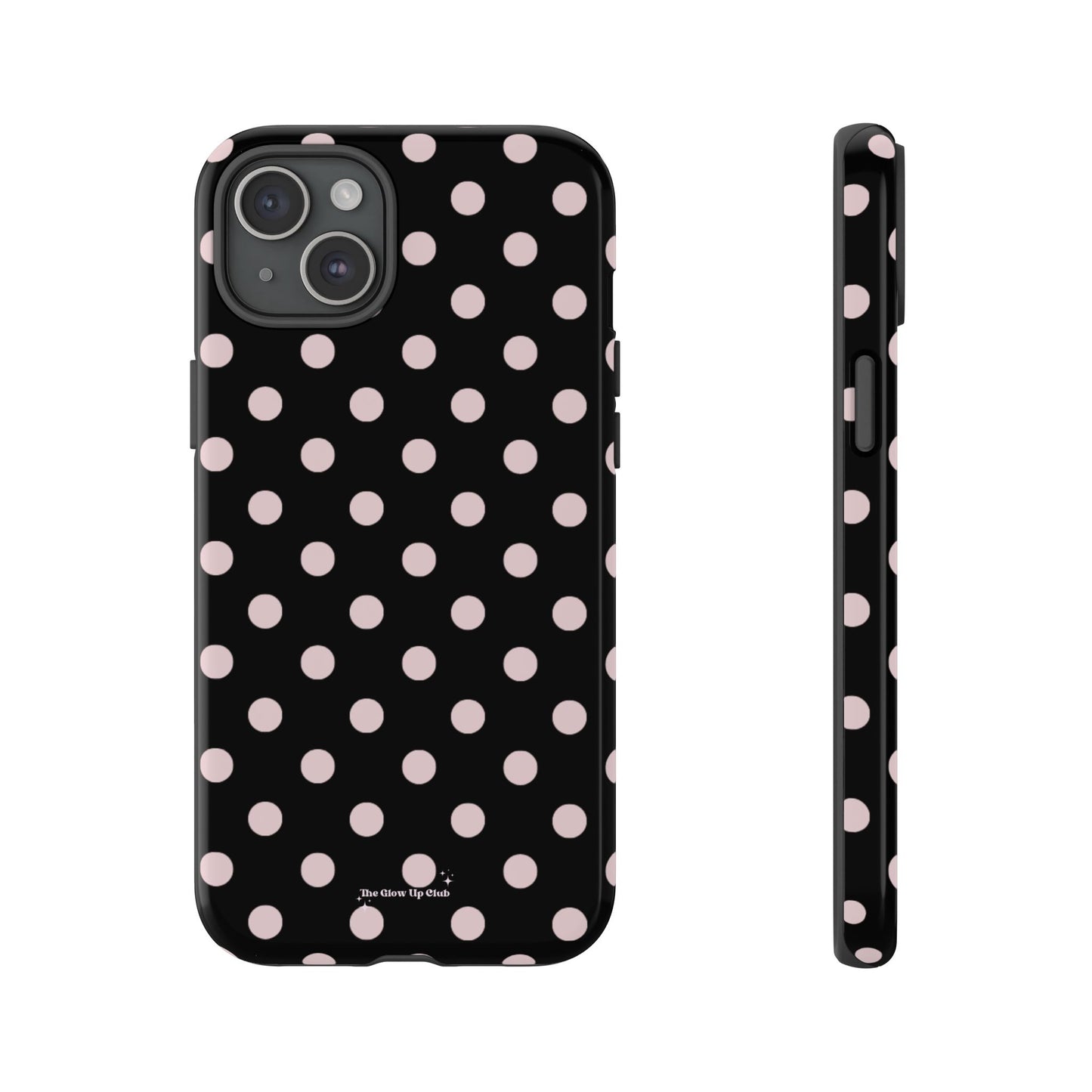 Black and pink dots - tough case