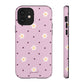 Flowers and dots pink - tough case