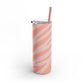 Zebra pink orange print Tumbler, 20oz