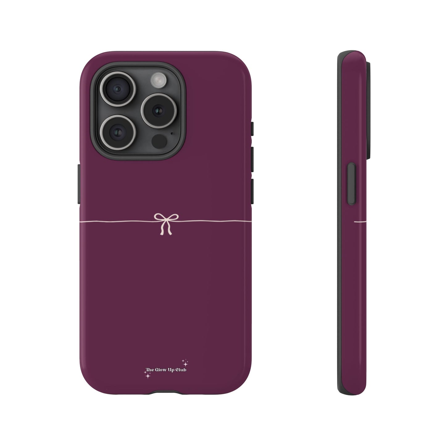 Simple ribbon burgundy - tough case