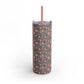 Small roses brown Tumbler, 20oz