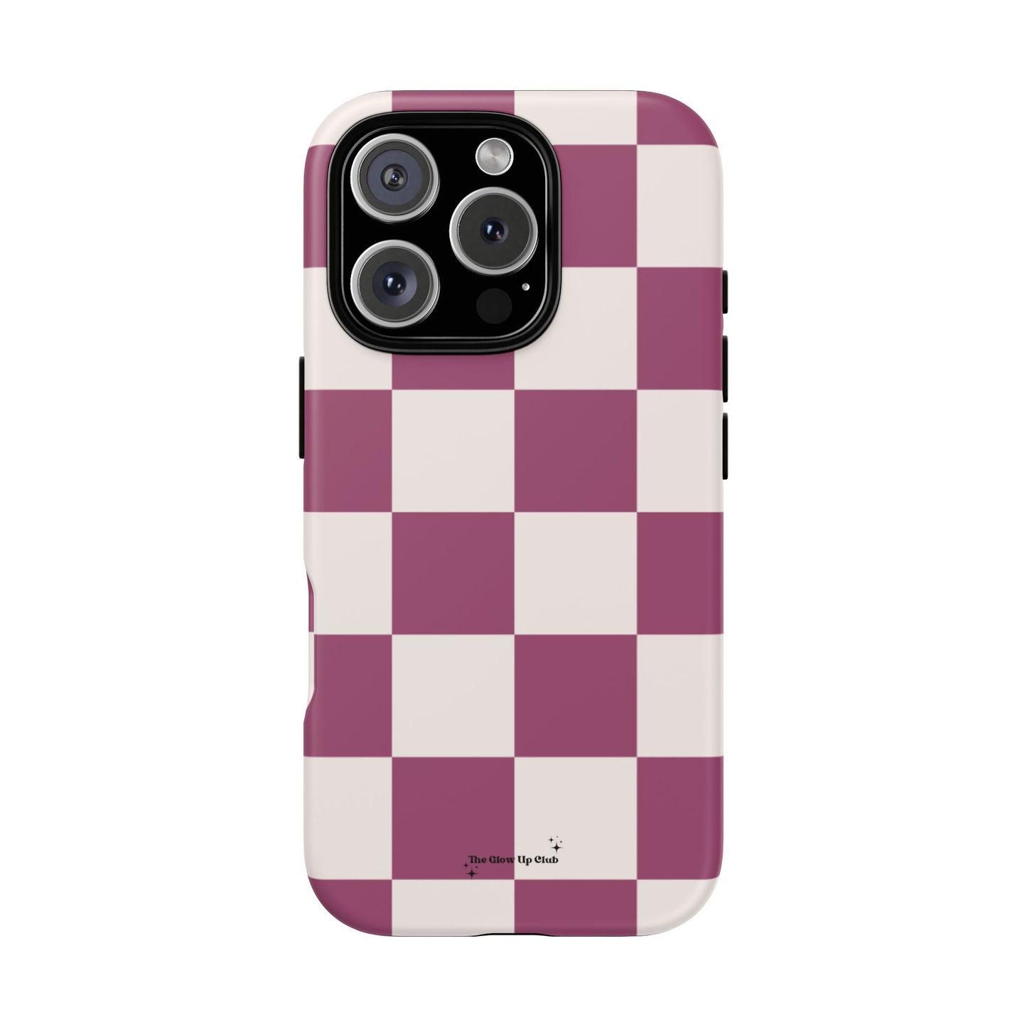 Burgundy checkers - tough case