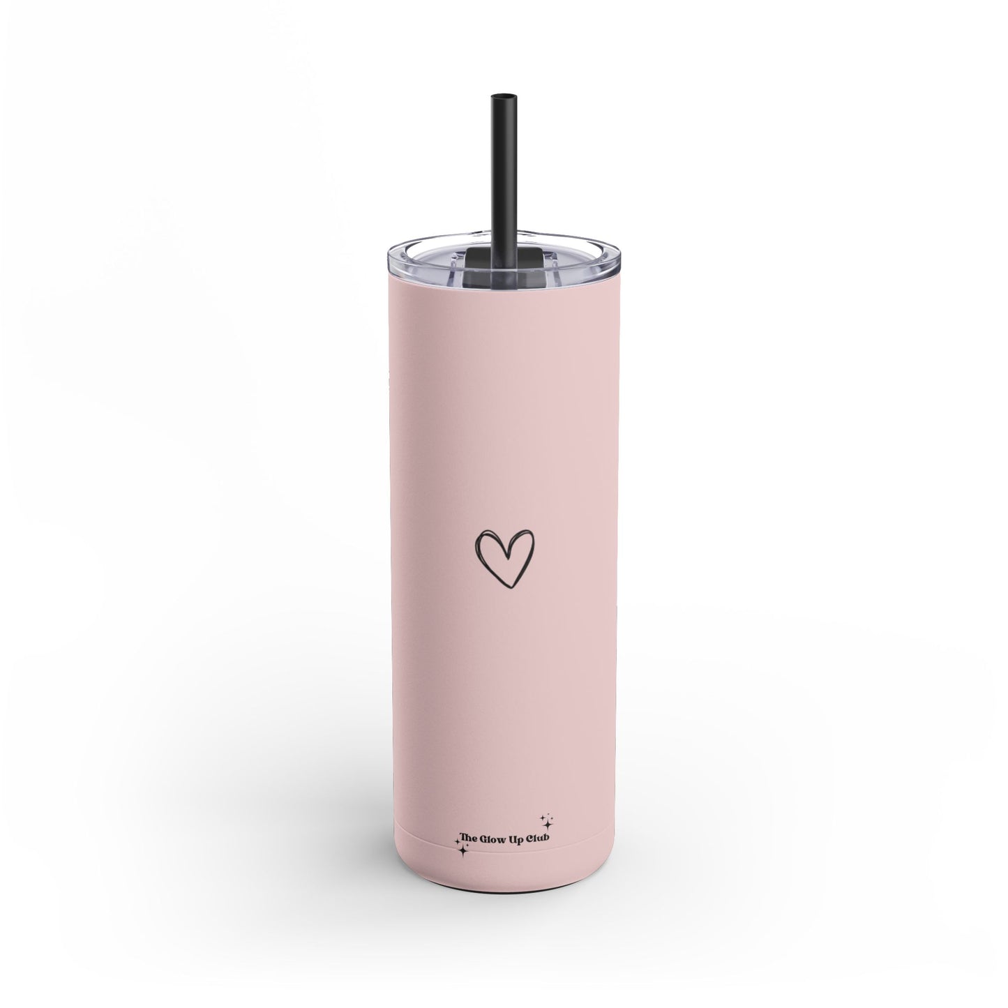 Minimalistic heart pink Tumbler, 20oz