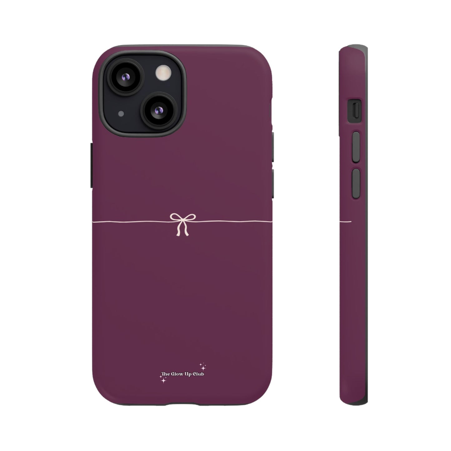 Simple ribbon burgundy - tough case