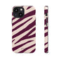 Zebra print cream - tough case