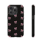 Crooked ribbon pattern black - tough case