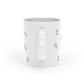 Mini tulip pattern Heart-Shaped Mug