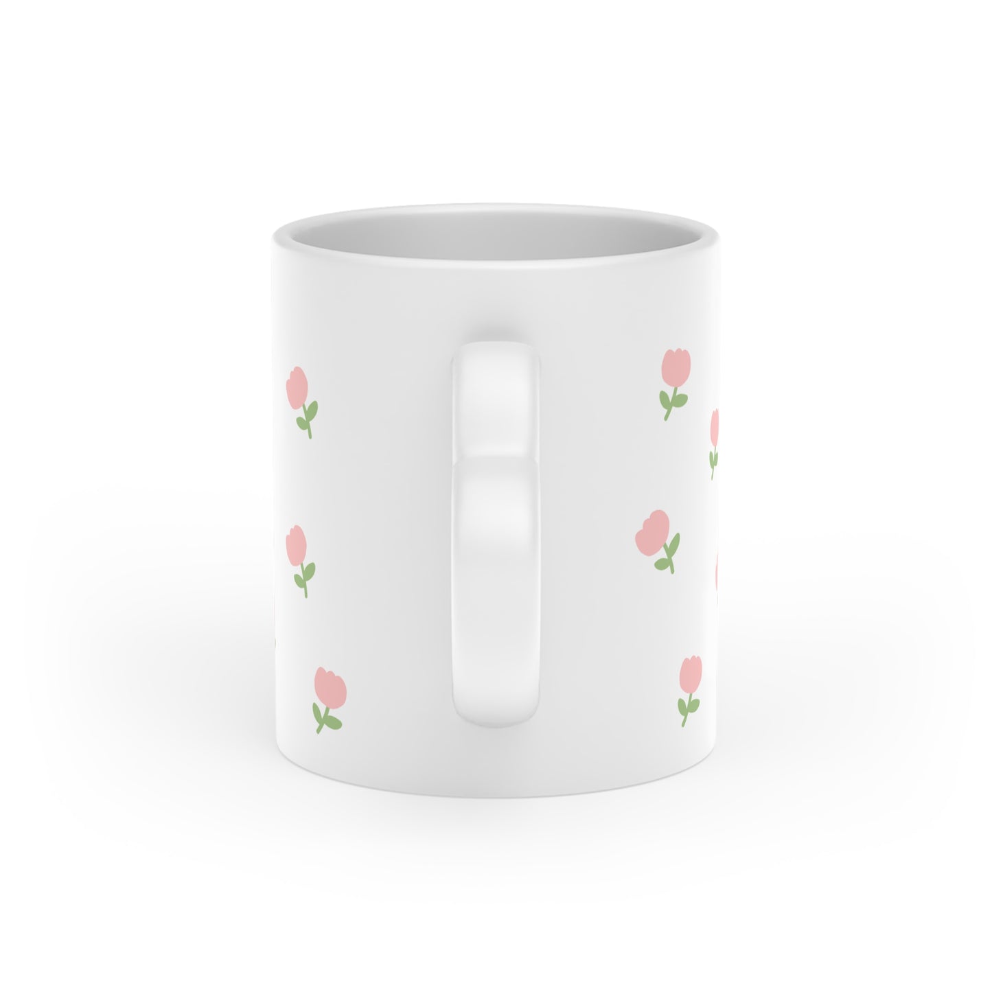 Mini tulip pattern Heart-Shaped Mug