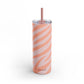 Zebra pink orange print Tumbler, 20oz