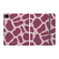 Burgundy giraffe -  iPad Case