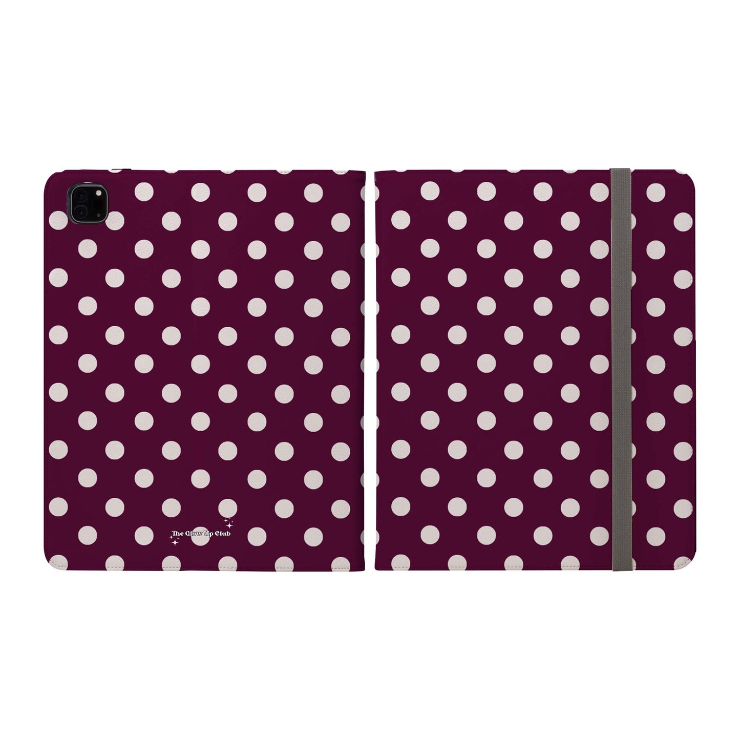 Burgundy dots -  iPad Case