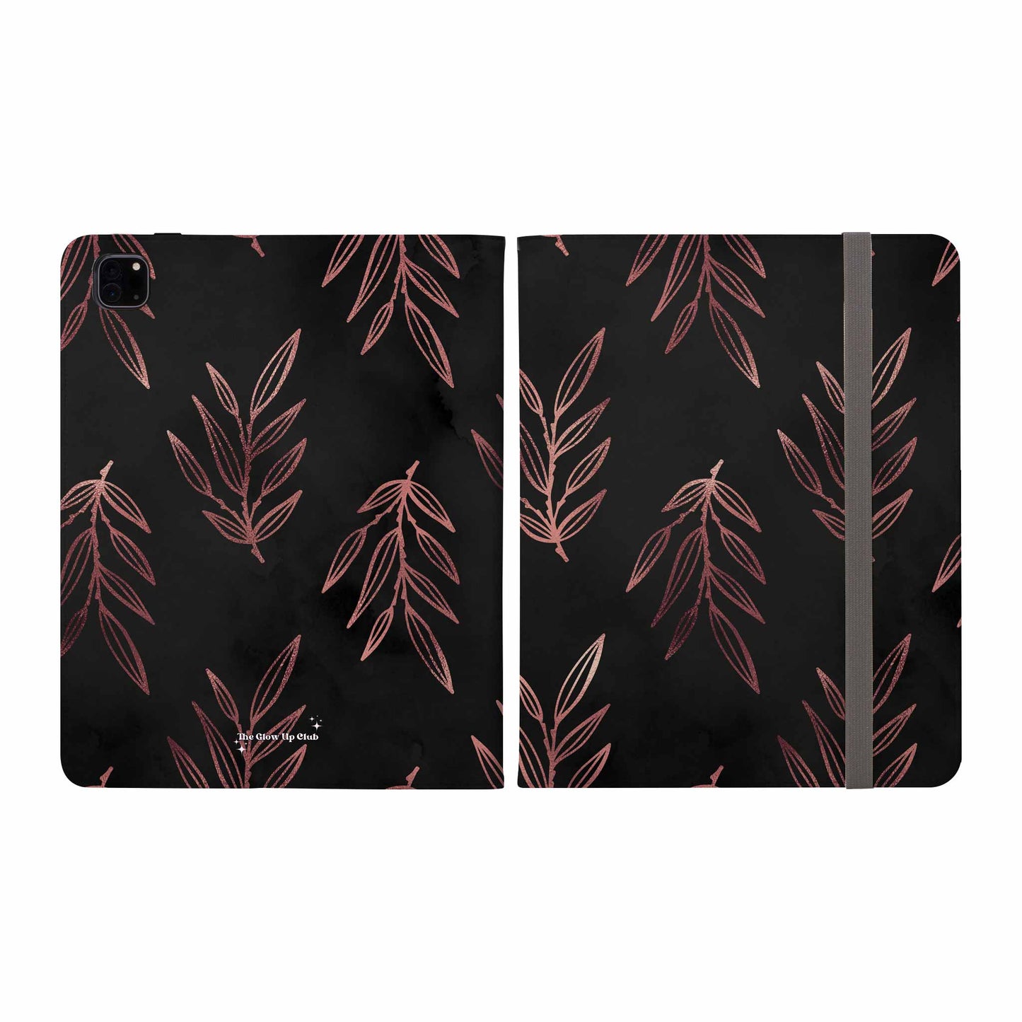 Rose gold leaves minimalistic - iPad Case