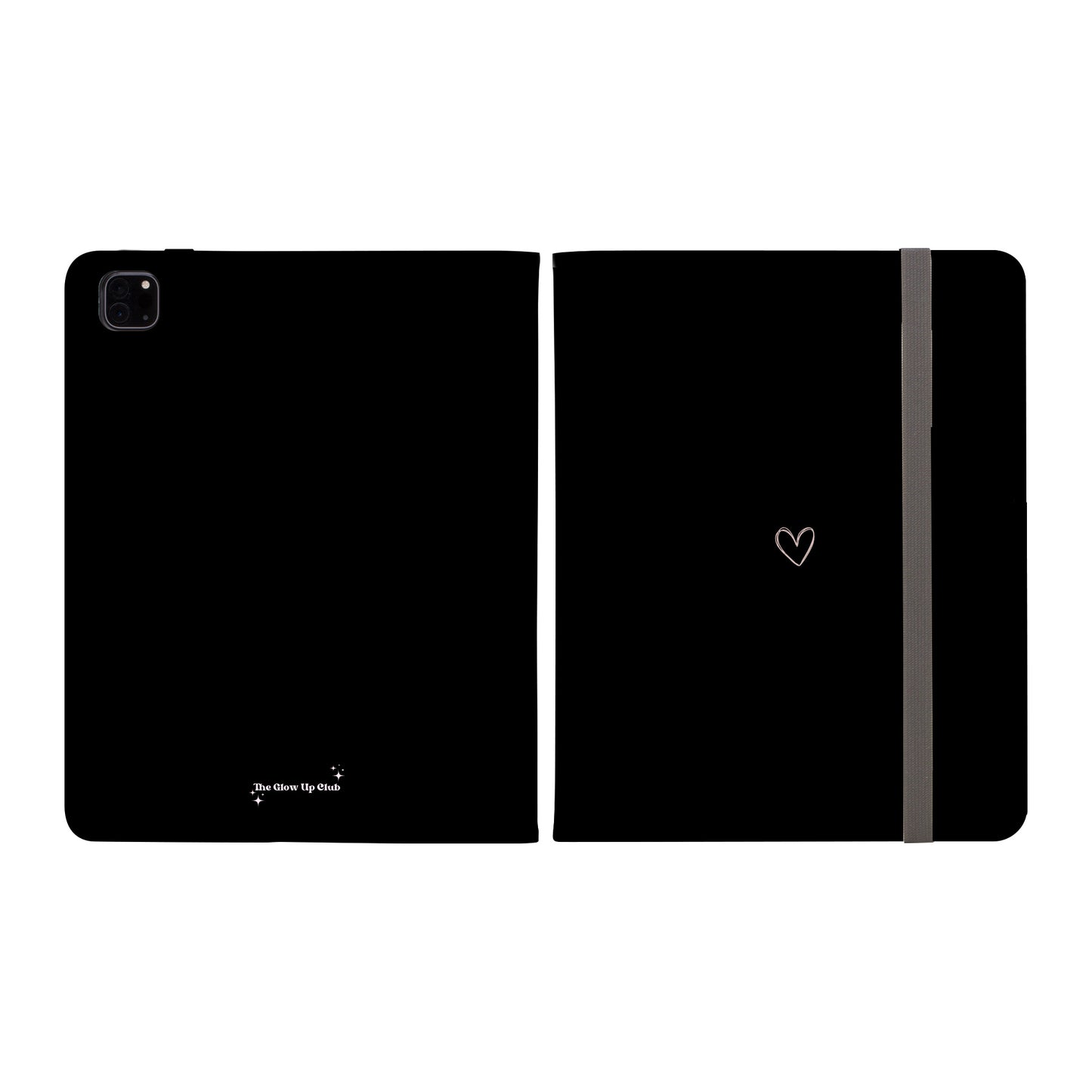 Minimalistic heart black -  iPad Case