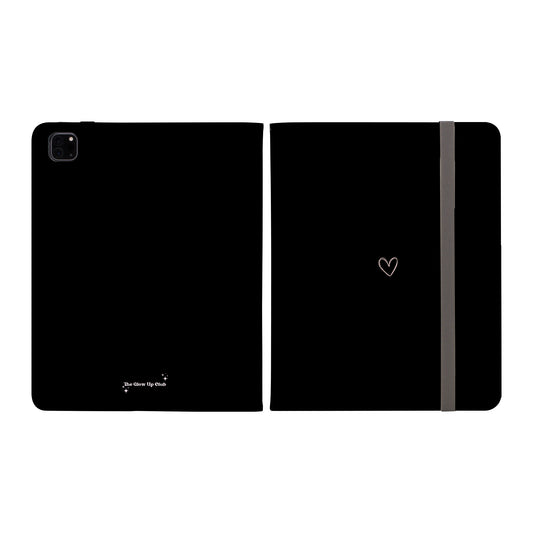 Minimalistic heart black -  iPad Case