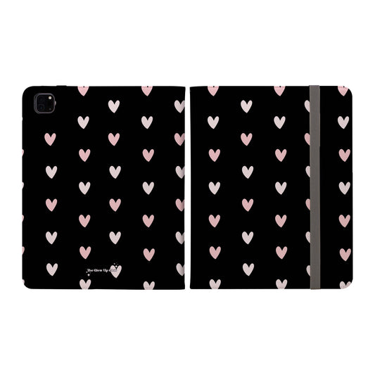 Black heart pattern -  iPad Case