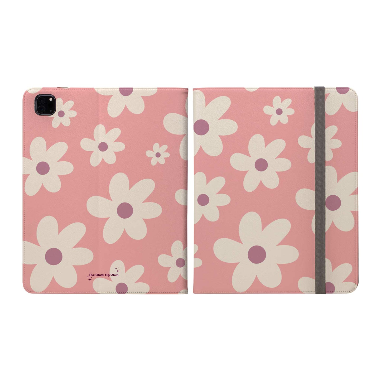 Floral pattern dark pink -  iPad Case