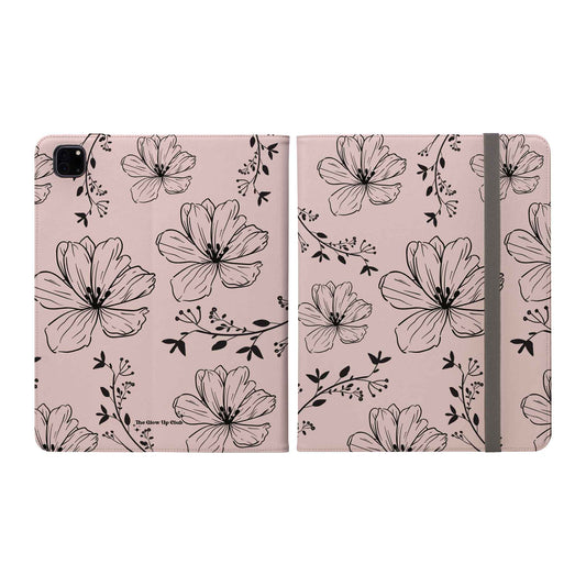 Realistic flowers pink - iPad Case