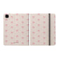 Crooked ribbon pattern cream -  iPad Case