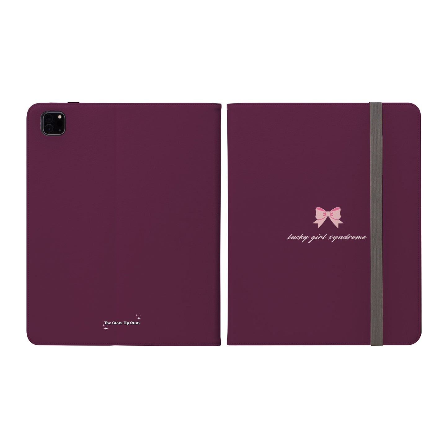 Lucky girl syndrome burgundy -  iPad Case