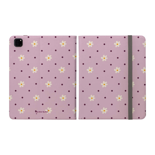 Flowers and dots pink -  iPad Case