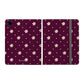 Flowers and dots burgundy -  iPad Case