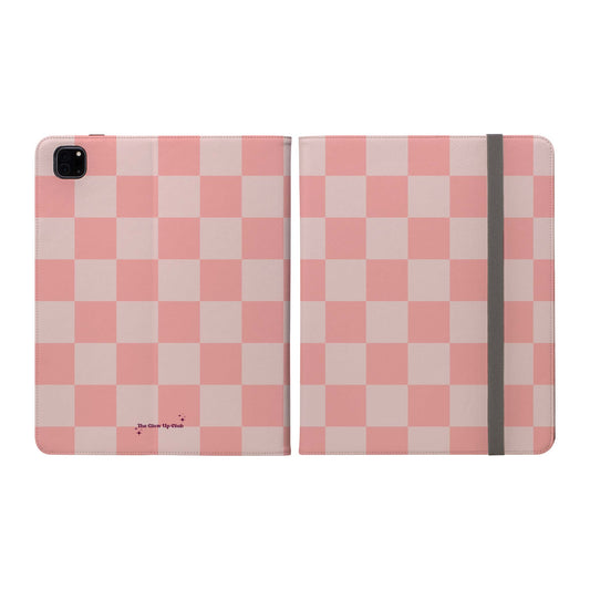 Pink checkers -  iPad Case