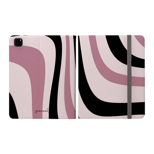 Dark pink waves -  iPad Case